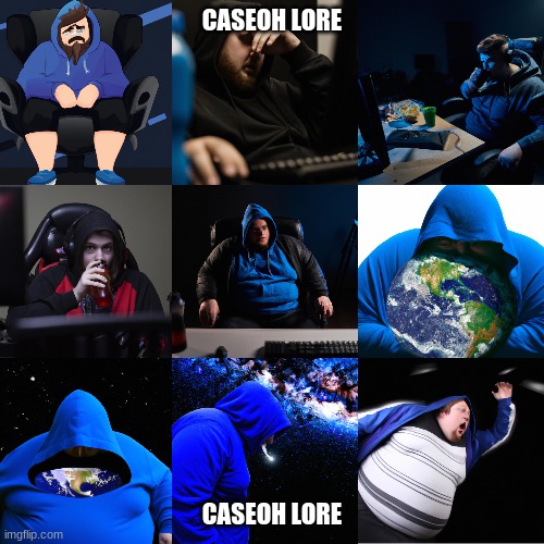 CaseOh Lore (Accurate) | CASEOH LORE; CASEOH LORE | image tagged in fun,funny,caseoh,twitch,youtube | made w/ Imgflip meme maker