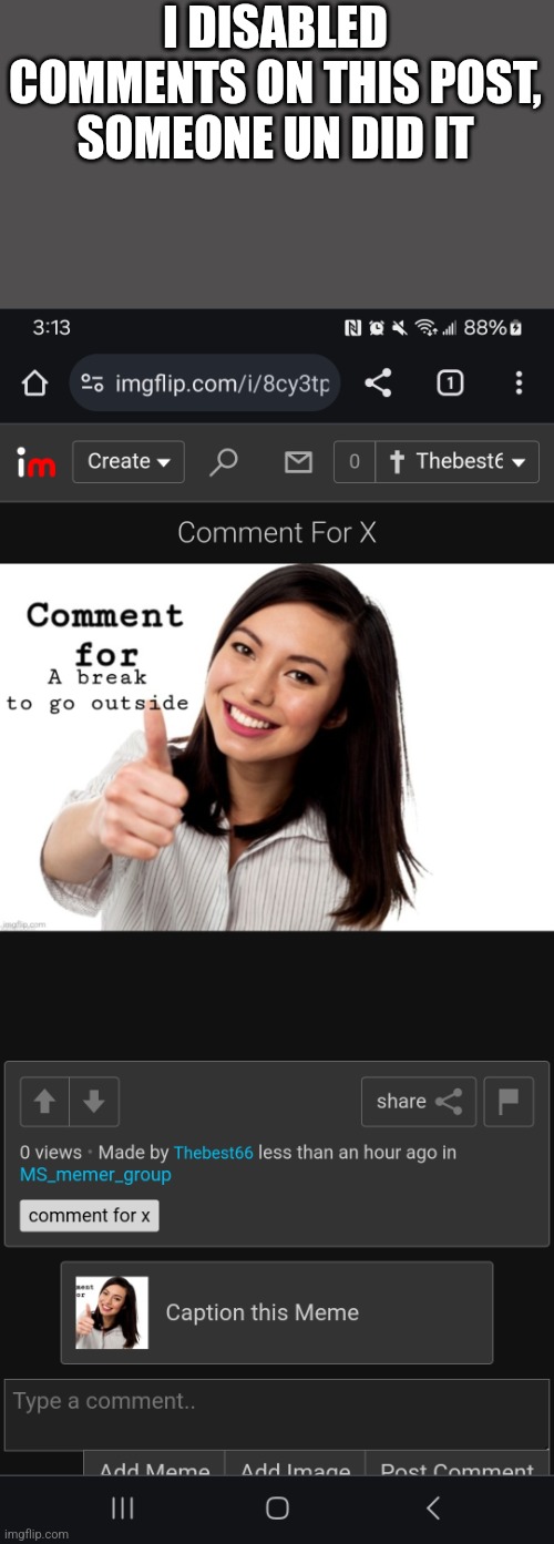 It was eclipse | I DISABLED COMMENTS ON THIS POST, SOMEONE UN DID IT | made w/ Imgflip meme maker