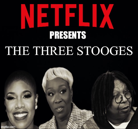 Netflix Presents | PRESENTS; THE THREE STOOGES | image tagged in woke,netflix adaptation,fake news,dumb people | made w/ Imgflip meme maker