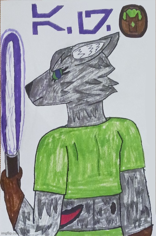 New art of my Star Wars OC that I made with Crayola markers and Sharpies | image tagged in star wars,jedi,oc,original character | made w/ Imgflip meme maker