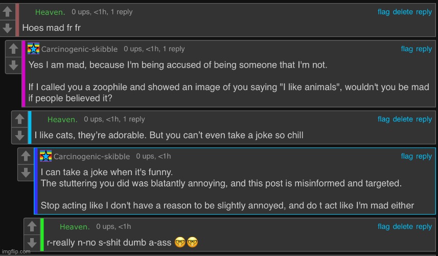 Guys, I think he’s mad :nerd: | made w/ Imgflip meme maker