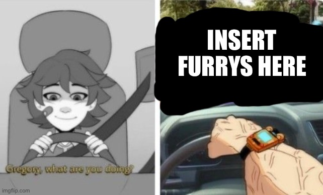 In the original image there are furrys so I have to censor them | INSERT FURRYS HERE | image tagged in w,five nights at freddys,fnaf security breach | made w/ Imgflip meme maker