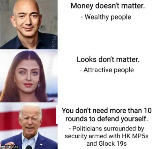 image tagged in political meme,democrats,guns,politicians,security | made w/ Imgflip meme maker