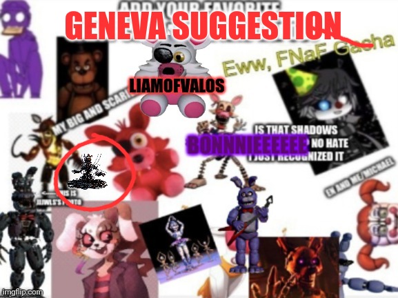 ars | GENEVA SUGGESTION | image tagged in fav character | made w/ Imgflip meme maker