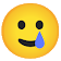 Smiling Face with Tear Blank Meme Template