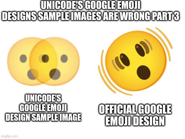 UNICODE'S GOOGLE EMOJI DESIGNS SAMPLE IMAGES ARE WRONG PART 3; UNICODE'S GOOGLE EMOJI DESIGN SAMPLE IMAGE; OFFICIAL GOOGLE EMOJI DESIGN | image tagged in emoji,emojis | made w/ Imgflip meme maker