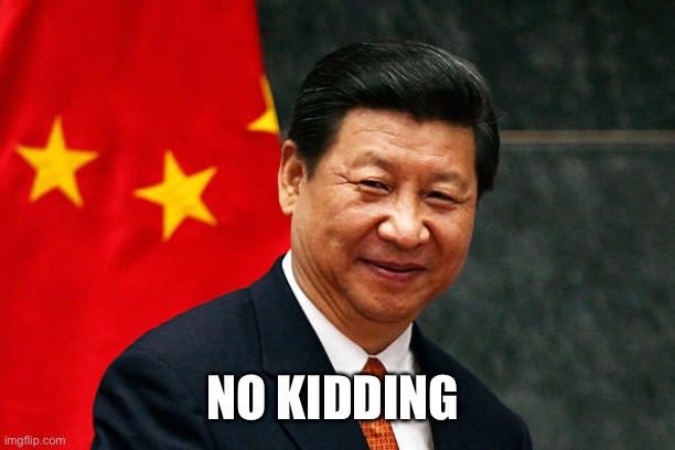 Xi Jinping | NO KIDDING | image tagged in xi jinping | made w/ Imgflip meme maker