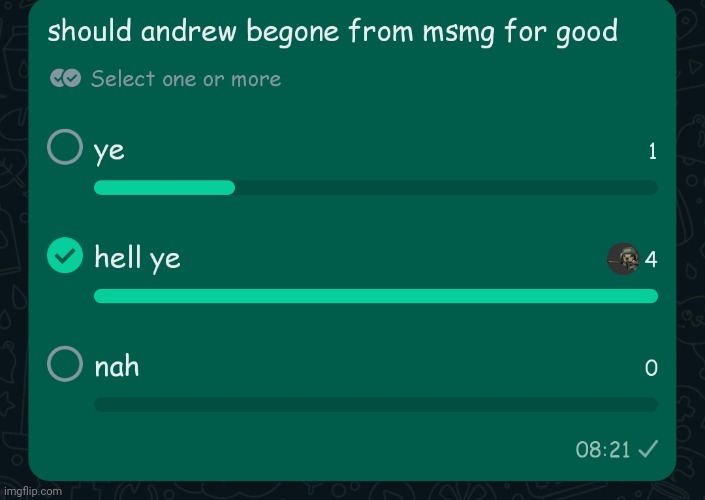 we did it. I eill declare andrew a silly critter enemy shortly | made w/ Imgflip meme maker