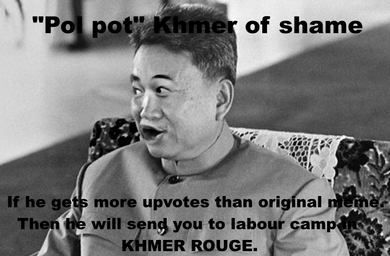 Khmer of shame! Blank Meme Template