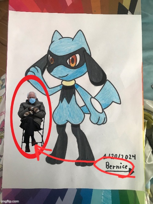 i got this from Stonjourner_Makez_Memez69, wait. this that bernie?!?! | image tagged in pokemon,bernie,bruh | made w/ Imgflip meme maker