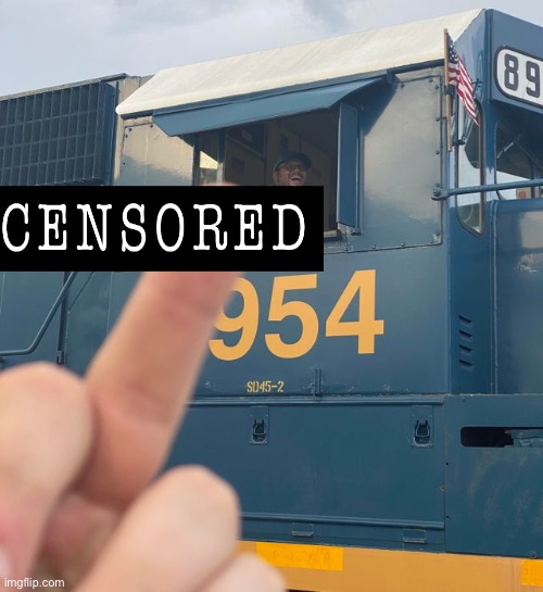 How about… | image tagged in guy flipping off a train | made w/ Imgflip meme maker