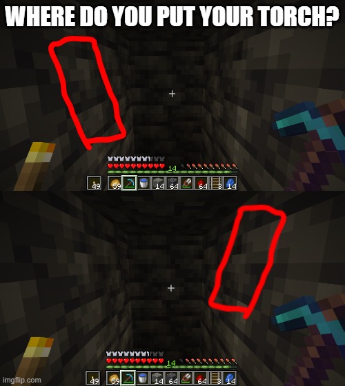 WHERE DO YOU PUT YOUR TORCH? | made w/ Imgflip meme maker