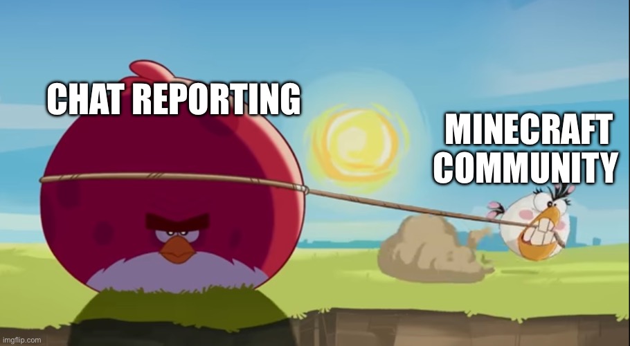 Matilda lassoing Terrence | CHAT REPORTING; MINECRAFT COMMUNITY | image tagged in matilda lassoing terrence | made w/ Imgflip meme maker