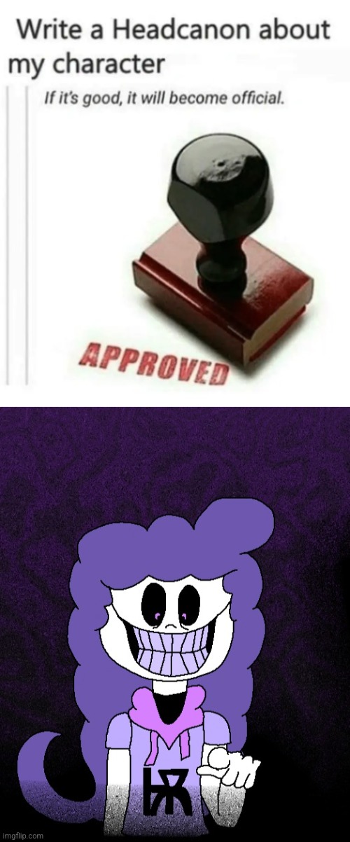 image tagged in write a headcanon about my character | made w/ Imgflip meme maker
