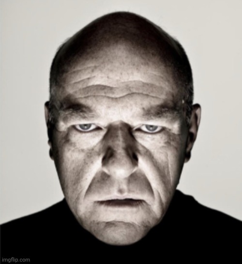 Dean Norris Mad | image tagged in dean norris mad | made w/ Imgflip meme maker