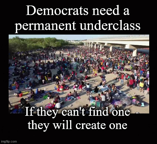 Democrats need a permanent underclass | Democrats need a
permanent underclass; If they can't find one
they will create one | image tagged in redistribution of wealth,democrats,underclass | made w/ Imgflip meme maker