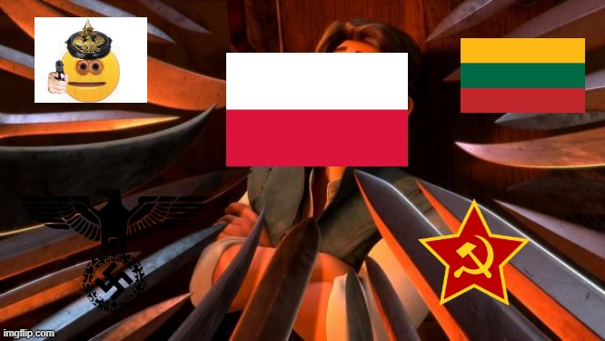 Everyone Wanted Some Poland | image tagged in flynn rider swords | made w/ Imgflip meme maker