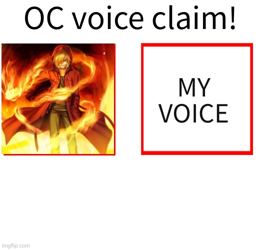 something doesn't look right about the word voice | MY VOICE | image tagged in oc voice claim challenge | made w/ Imgflip meme maker