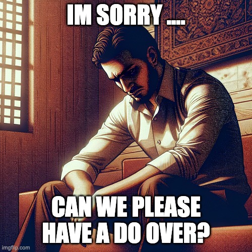 Sorry. Do Over? | IM SORRY .... CAN WE PLEASE HAVE A DO OVER? | image tagged in i'm sorry,do over | made w/ Imgflip meme maker