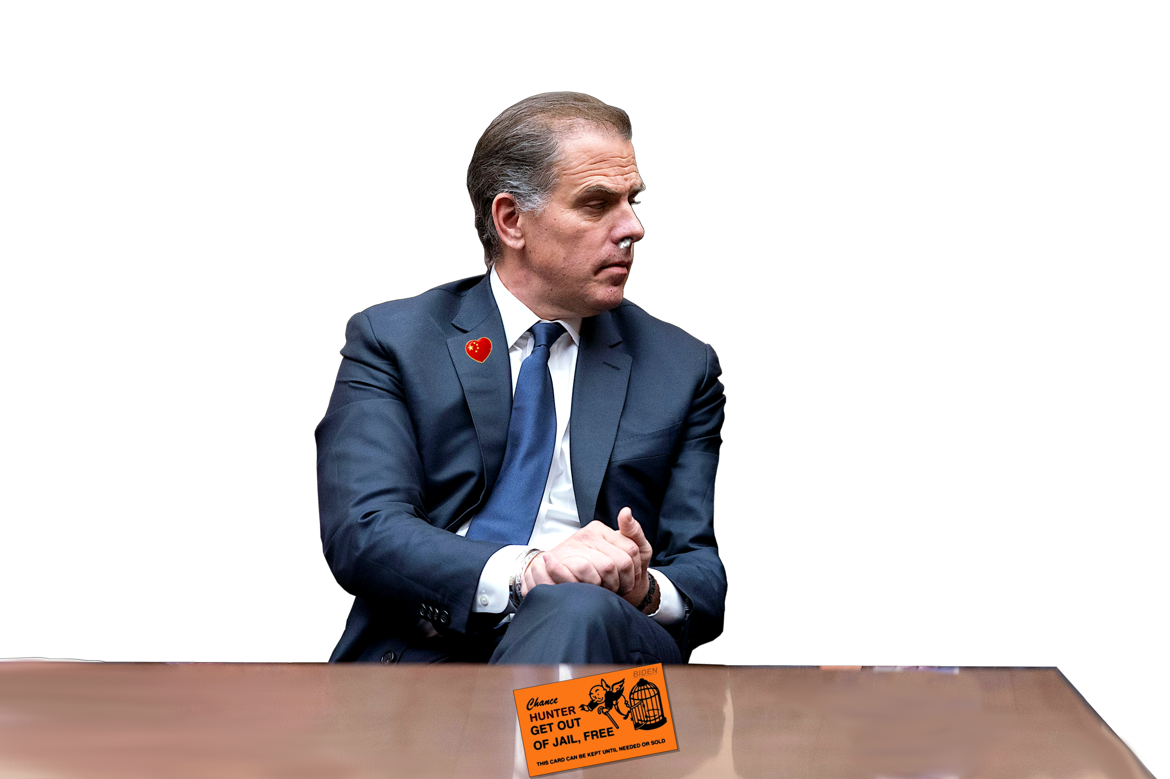 High Quality HUNTER BIDEN FREE CARD Blank Meme Template