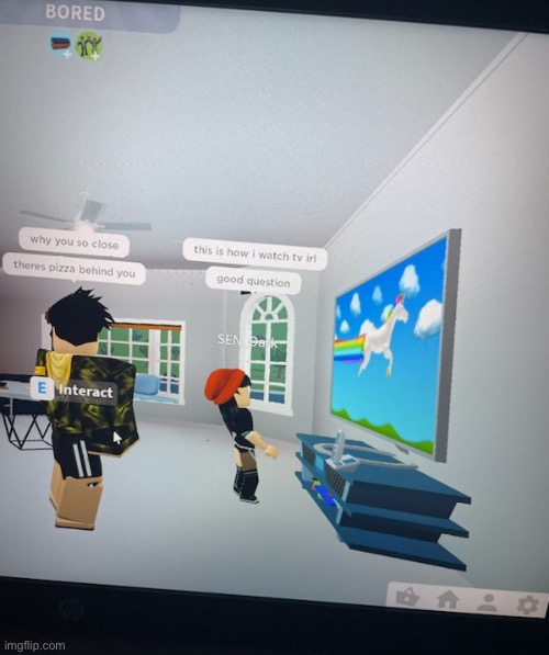 Random Pic Of Me And My Friend Playing Bloxburg - Imgflip