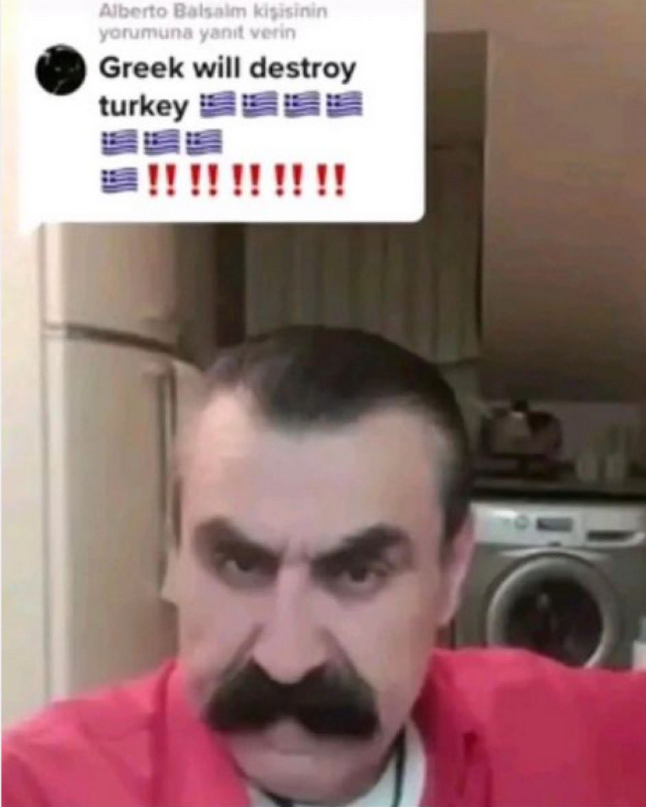 GREEK WILL DESTROY TURKEY Blank Meme Template