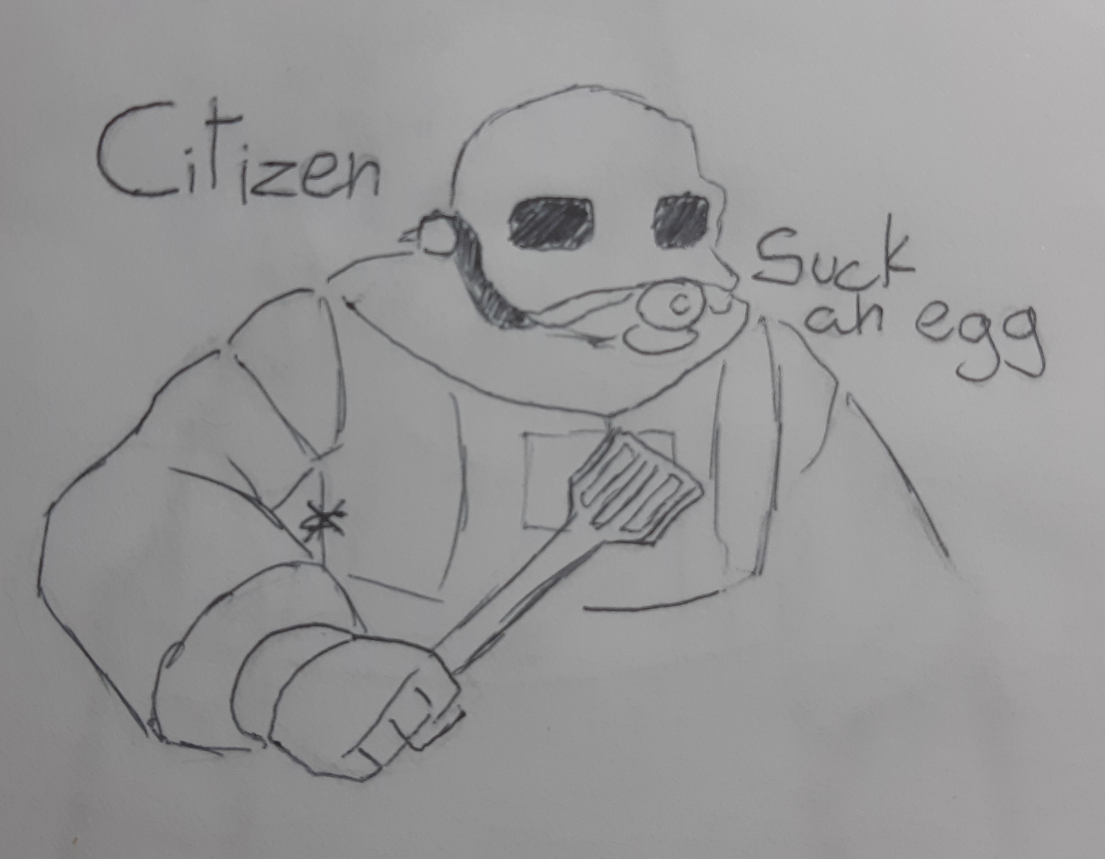 Citizen suck an egg Blank Meme Template