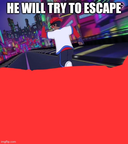 VerbalAse running away from Charlie | HE WILL TRY TO ESCAPE | image tagged in verbalase running away from charlie | made w/ Imgflip meme maker