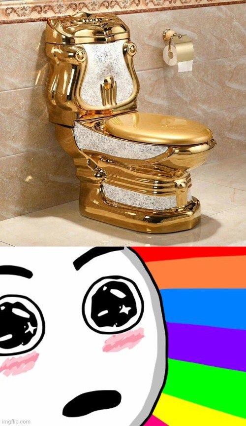 The royal golden toilet | image tagged in amazing,royalty,toilet,toilets,memes,gold | made w/ Imgflip meme maker