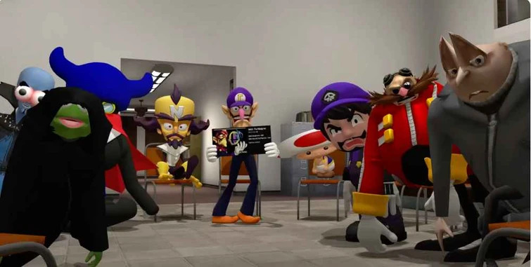 High Quality SMG4 Group meeting Blank Meme Template