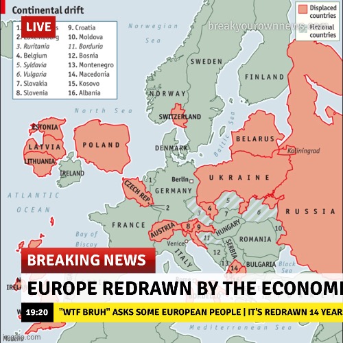 image tagged in europe,the economist,funny,breaking news,memes,dank memes | made w/ Imgflip meme maker