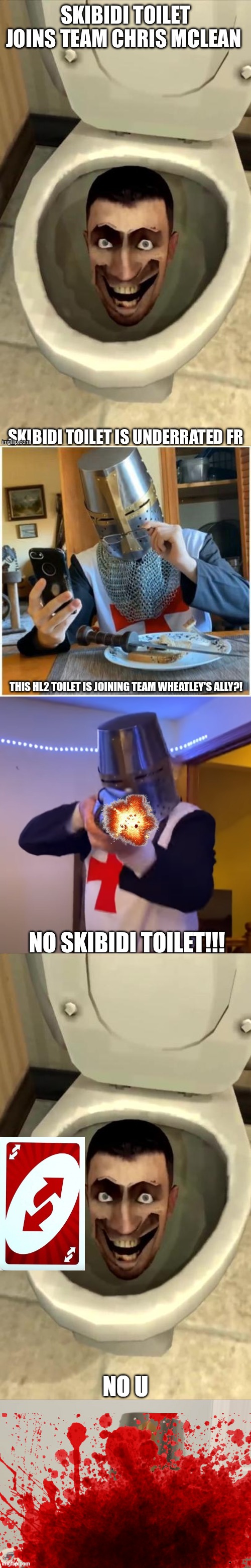 No u | NO U | image tagged in skibidi toilet,uncle | made w/ Imgflip meme maker