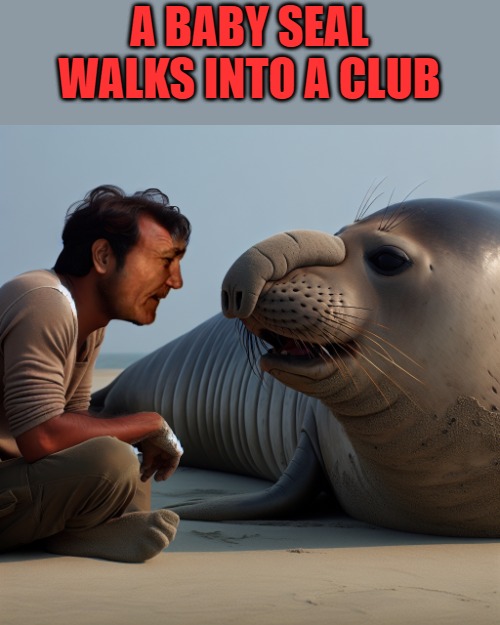 A BABY SEAL WALKS INTO A CLUB | made w/ Imgflip meme maker