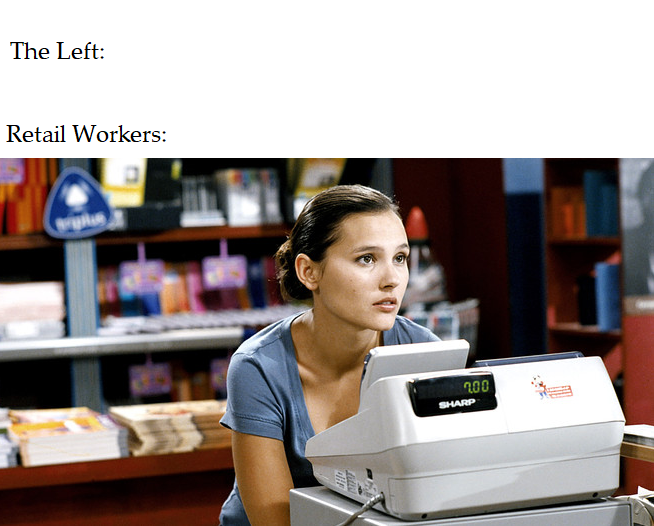 High Quality Retail Worker Blank Meme Template