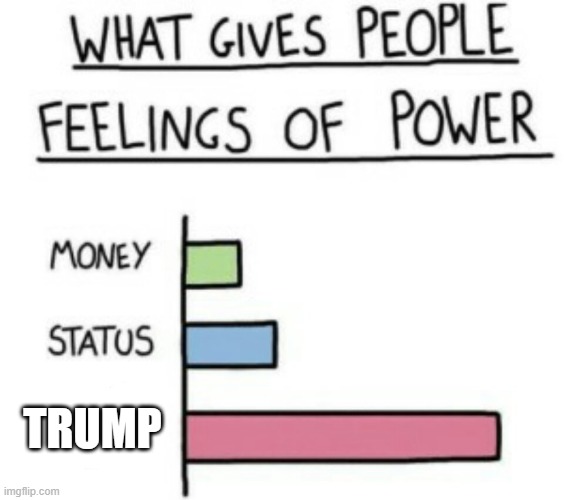 What Gives People Feelings of Power | TRUMP | image tagged in what gives people feelings of power | made w/ Imgflip meme maker