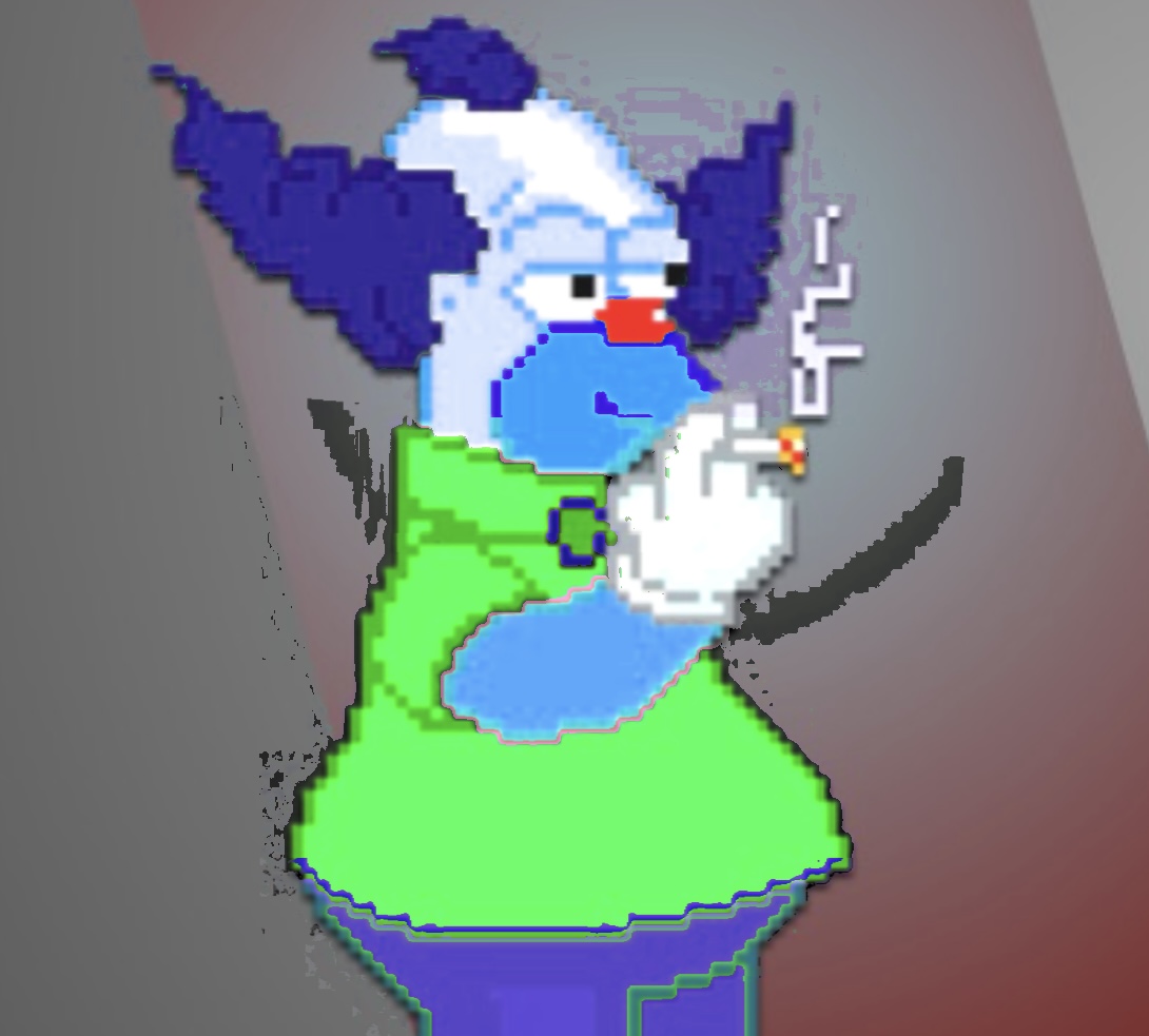 Krusty Gillman smoking a cigarette Blank Meme Template