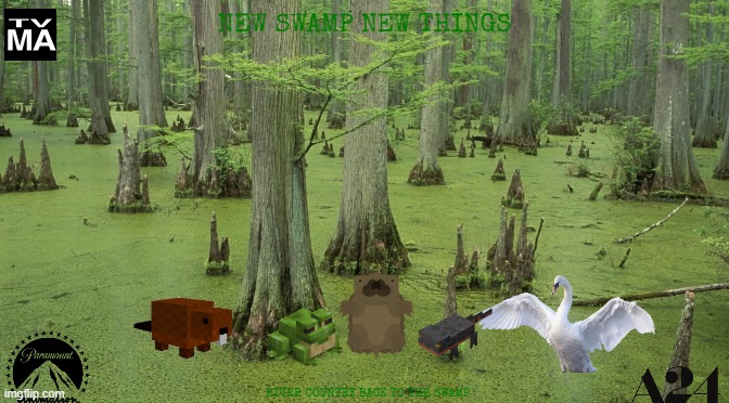 tv shows that might happen someday part 17 | NEW SWAMP NEW THINGS; RIVER COUNTRY BACK TO THE SWAMP | image tagged in swamp,tv shows,paramount,a24,fake,streaming | made w/ Imgflip meme maker