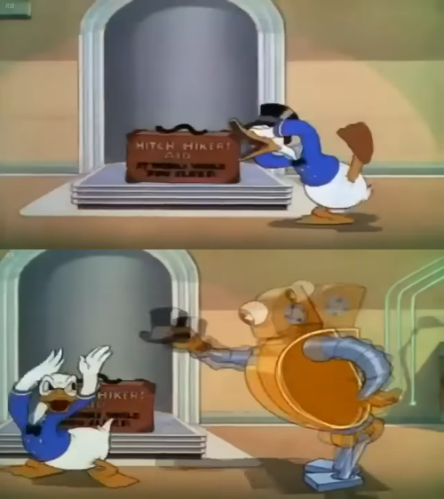 Donald Duck "Your hat, sir" Blank Meme Template