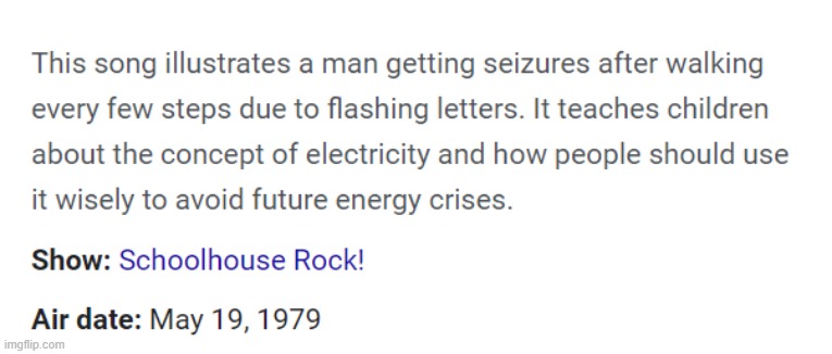 Guess the Schoolhouse Rock episode based on its description | made w/ Imgflip meme maker