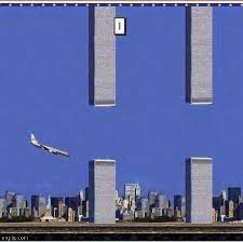 flappy plane | image tagged in 9/11 | made w/ Imgflip meme maker