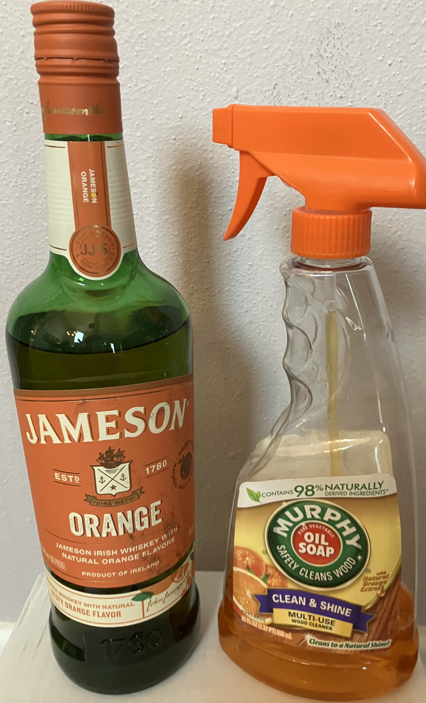 High Quality Orange Jameson vs Murphy Oil Soap Blank Meme Template