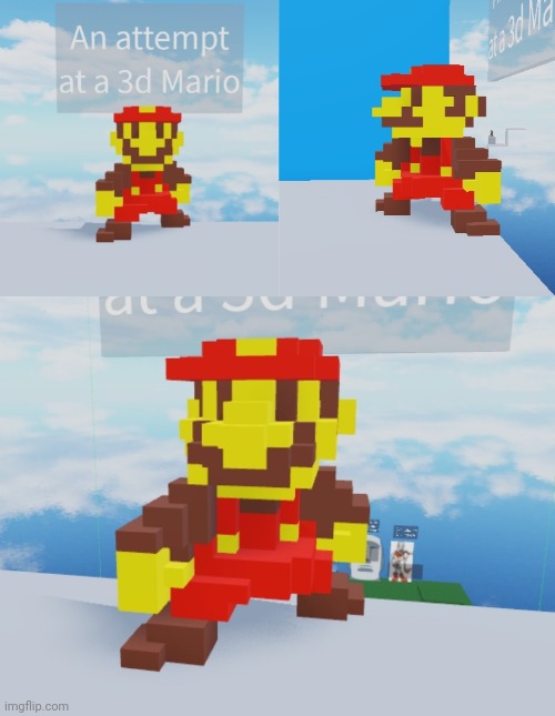 image tagged in roblox,mario | made w/ Imgflip meme maker