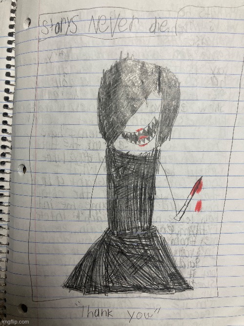 Drawing of a darkness person | image tagged in drawing,pibby | made w/ Imgflip meme maker