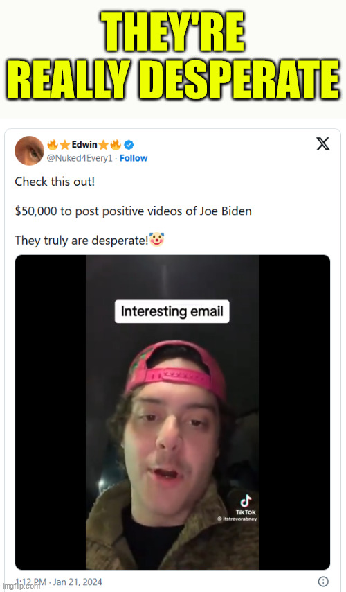 It was tempting... but he said no... | THEY'RE REALLY DESPERATE | image tagged in dems,tryimg to buy positive social media,fifty grand | made w/ Imgflip meme maker