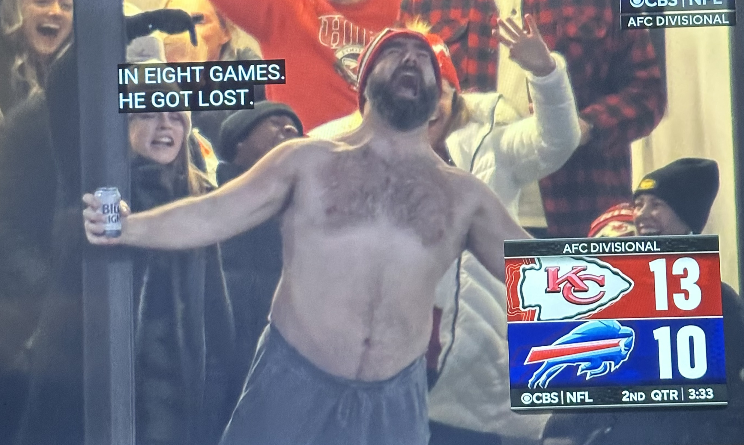 Jason Kelce Blank Meme Template