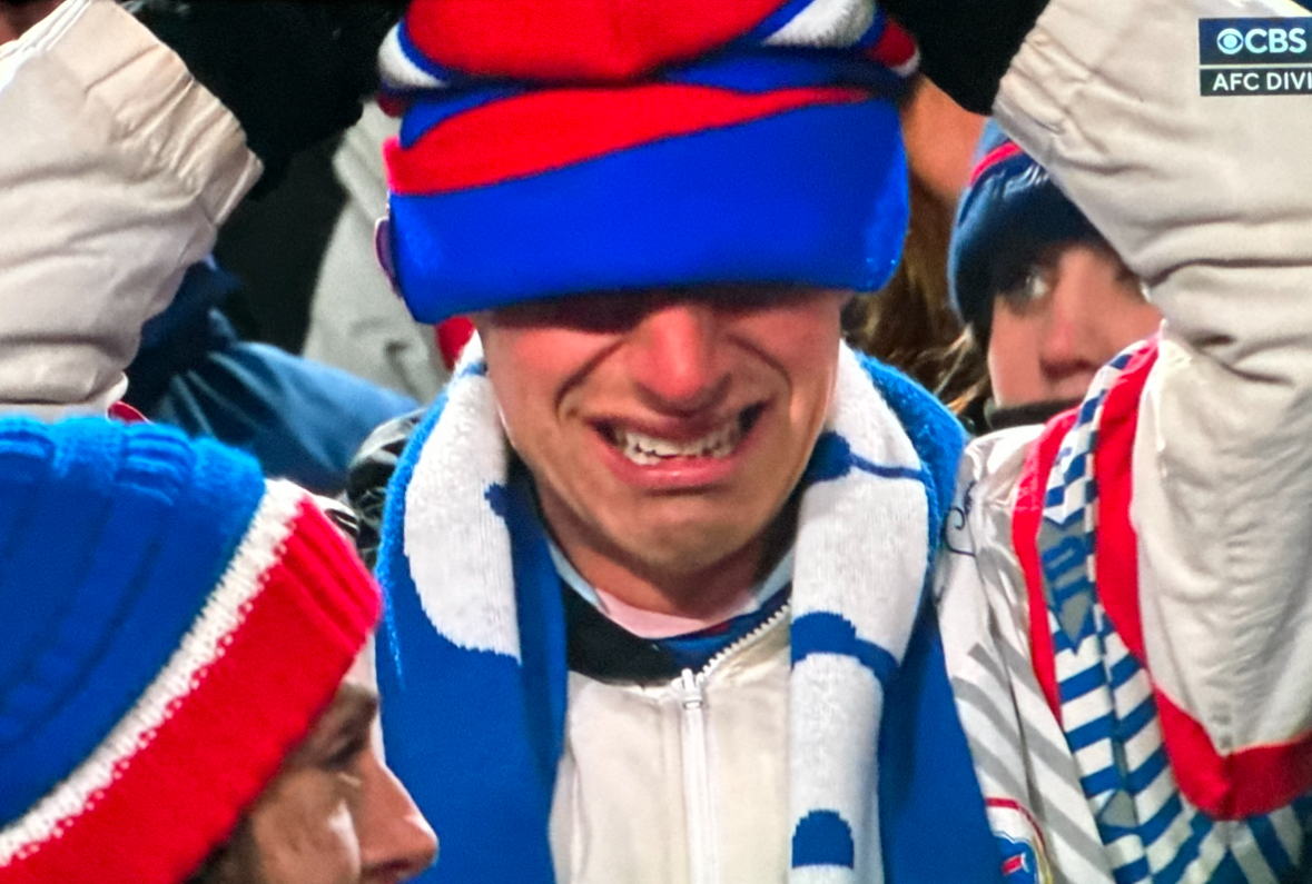 High Quality Bills Fan Crying Blank Meme Template