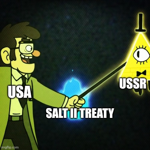 A salty agreement | USA; USSR; SALT II TREATY | image tagged in cursed handshake,communism,jpfan102504 | made w/ Imgflip meme maker