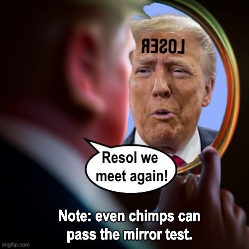 Even After We Tattooed It On His Forehead He Still Didn't Get The Message (or Trump Fails Another Cognitive Test) | image tagged in trump,trump loser,trump is the biggest loser ever,trump dementia,trump cognitive decline | made w/ Imgflip meme maker