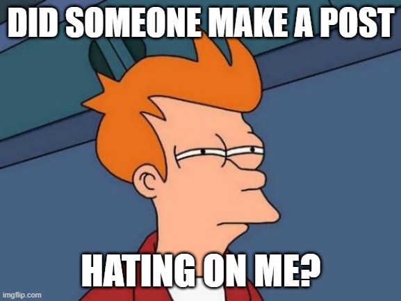 did someone idk | DID SOMEONE MAKE A POST; HATING ON ME? | image tagged in memes,futurama fry | made w/ Imgflip meme maker
