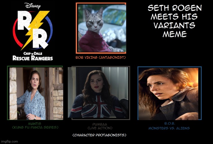 Hayley Atwell Meets Her Variants | image tagged in seth rogen meets his variants | made w/ Imgflip meme maker
